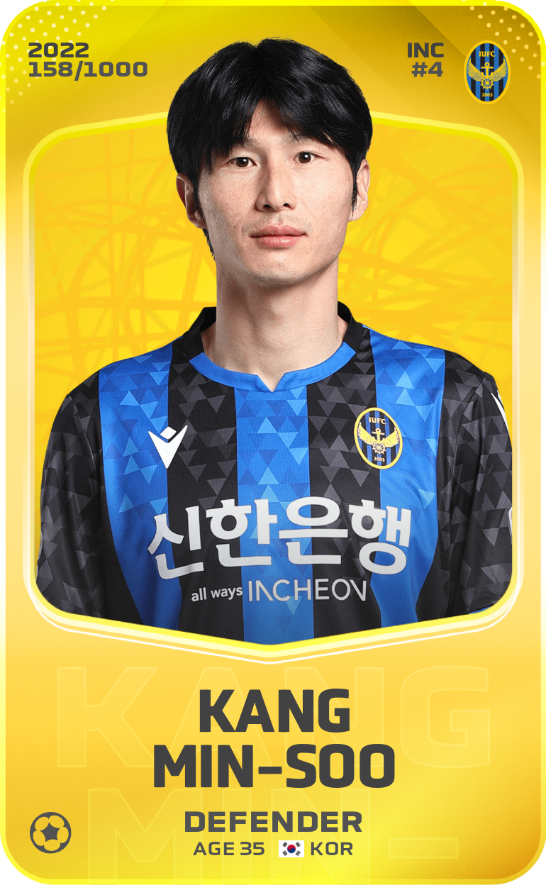 Sorare - Sorare Official - Kang Min-Soo 2022-23 • Limited 158/1000 - NFT # 91674557481919632880114675777256620499182317572410534637757724907412148484407