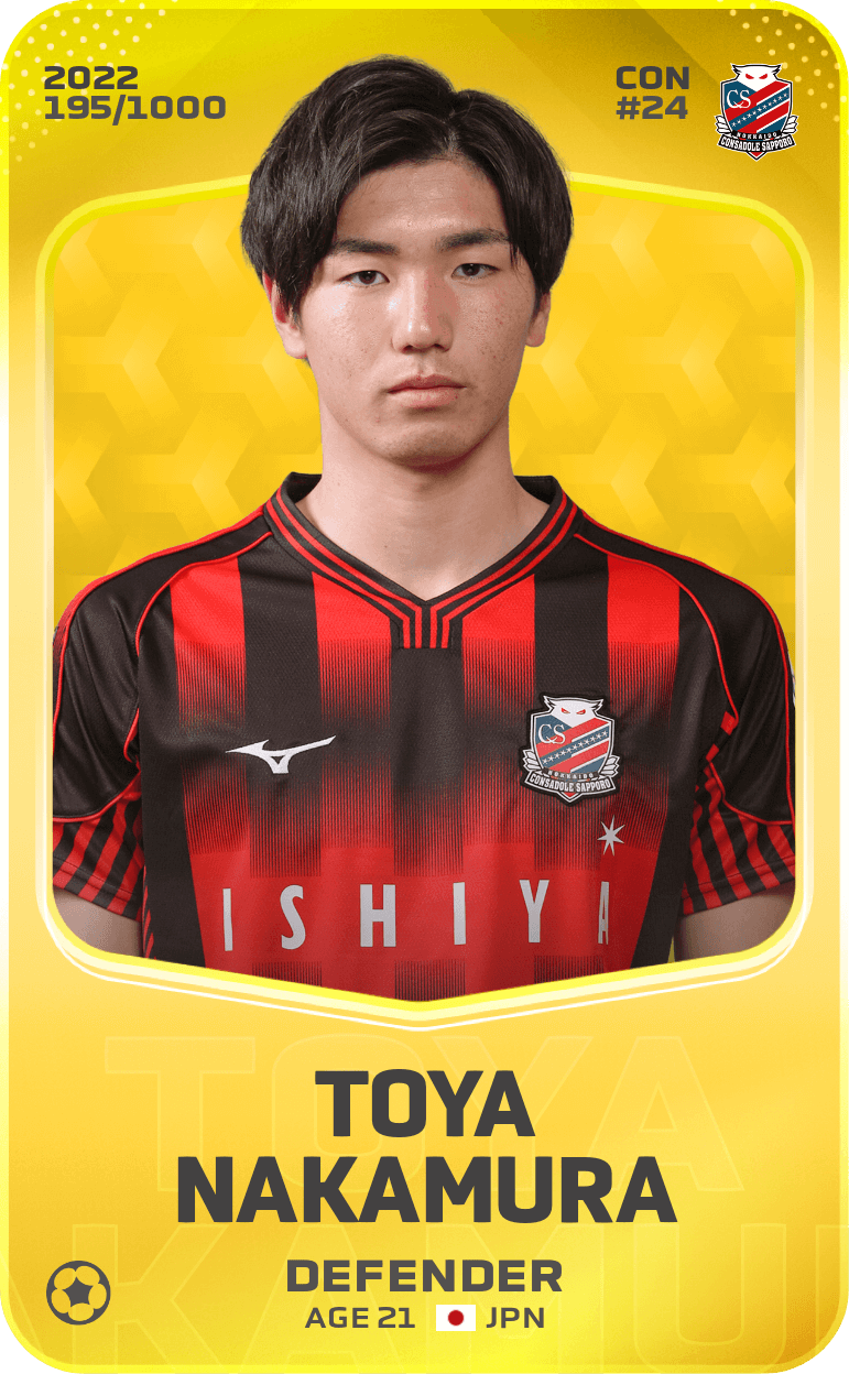 Toya Nakamura 2022-23 • Limited 195/1000