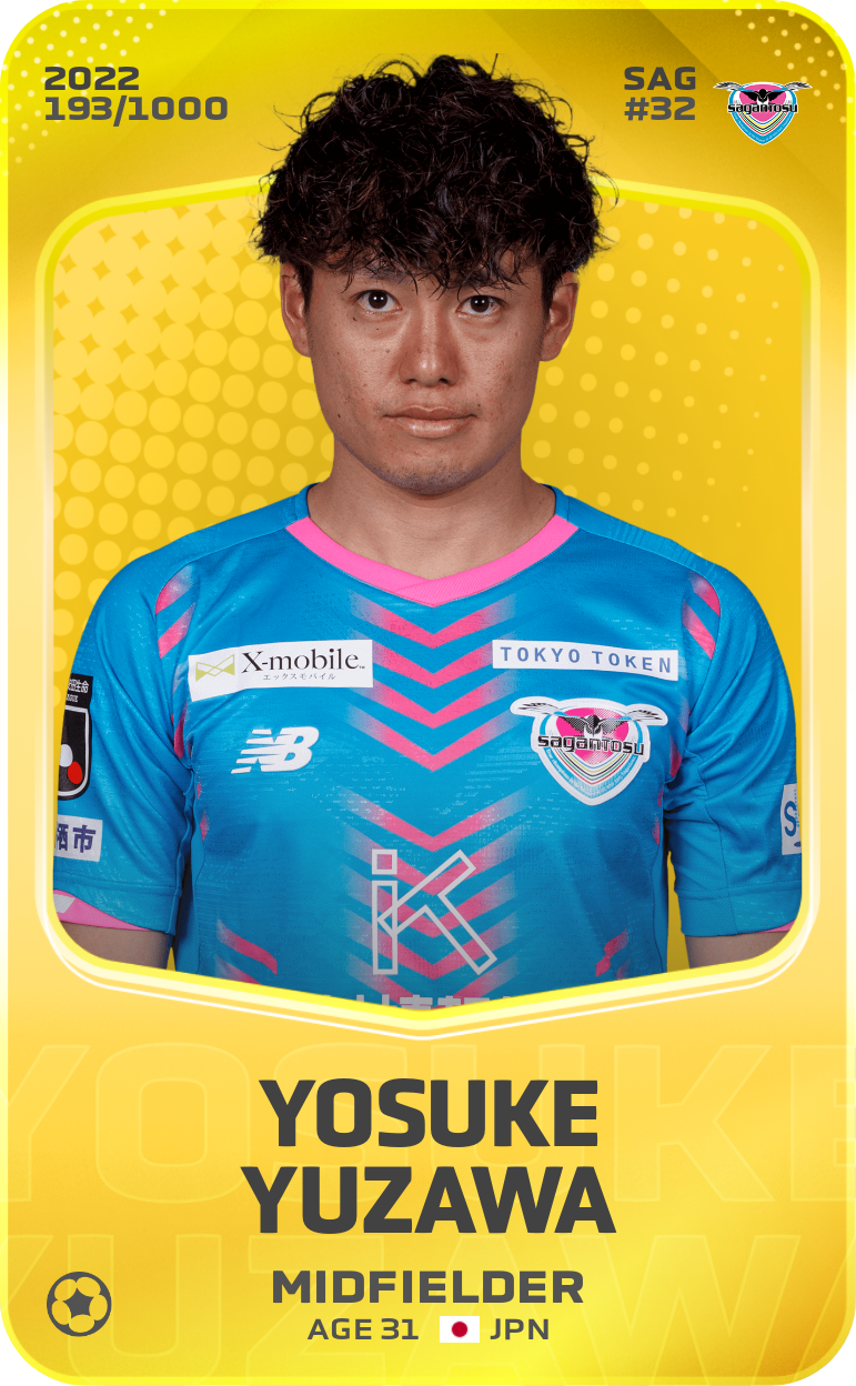 Sorare - Sorare Official - Yosuke Yuzawa 2022-23 • Limited 193/1000 - NFT # 6789672836924421499200894447870432408488248348669054176277837995983965932990