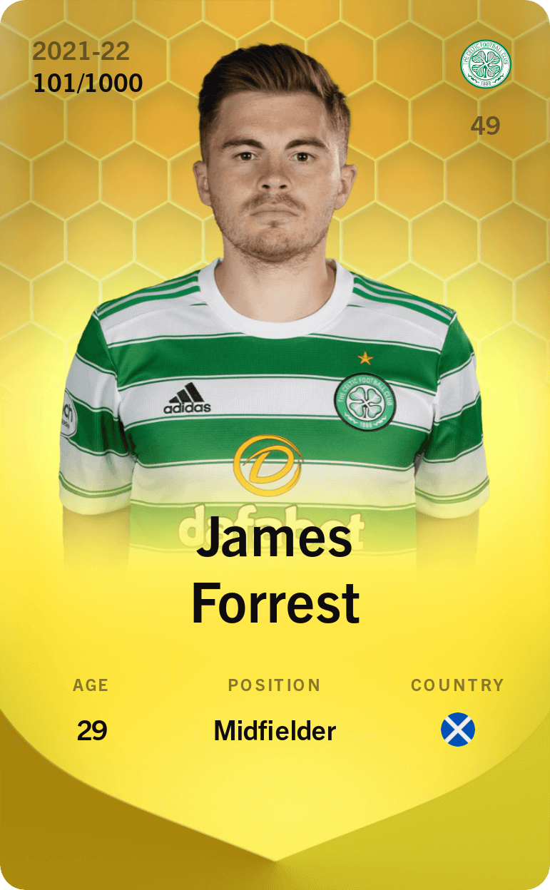 James Forrest 2021-22 • Limited 101/1000