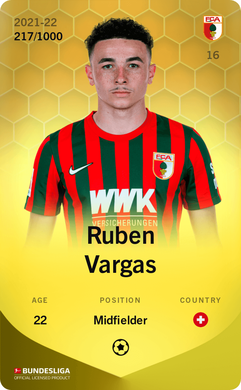 Ruben Vargas 2021-22 • Limited 217/1000