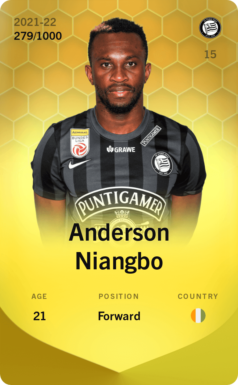 Anderson Niangbo 2021-22 • Limited 279/1000