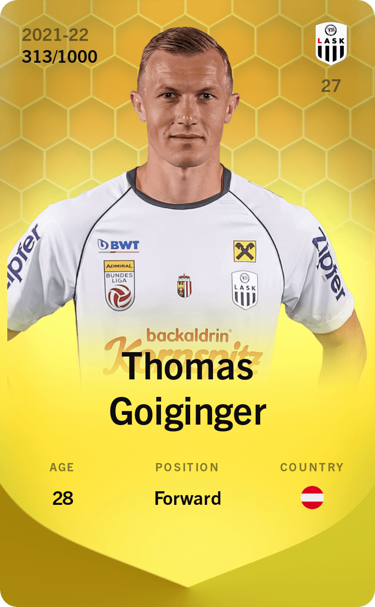 Thomas Goiginger 2021-22 • Limited 313/1000