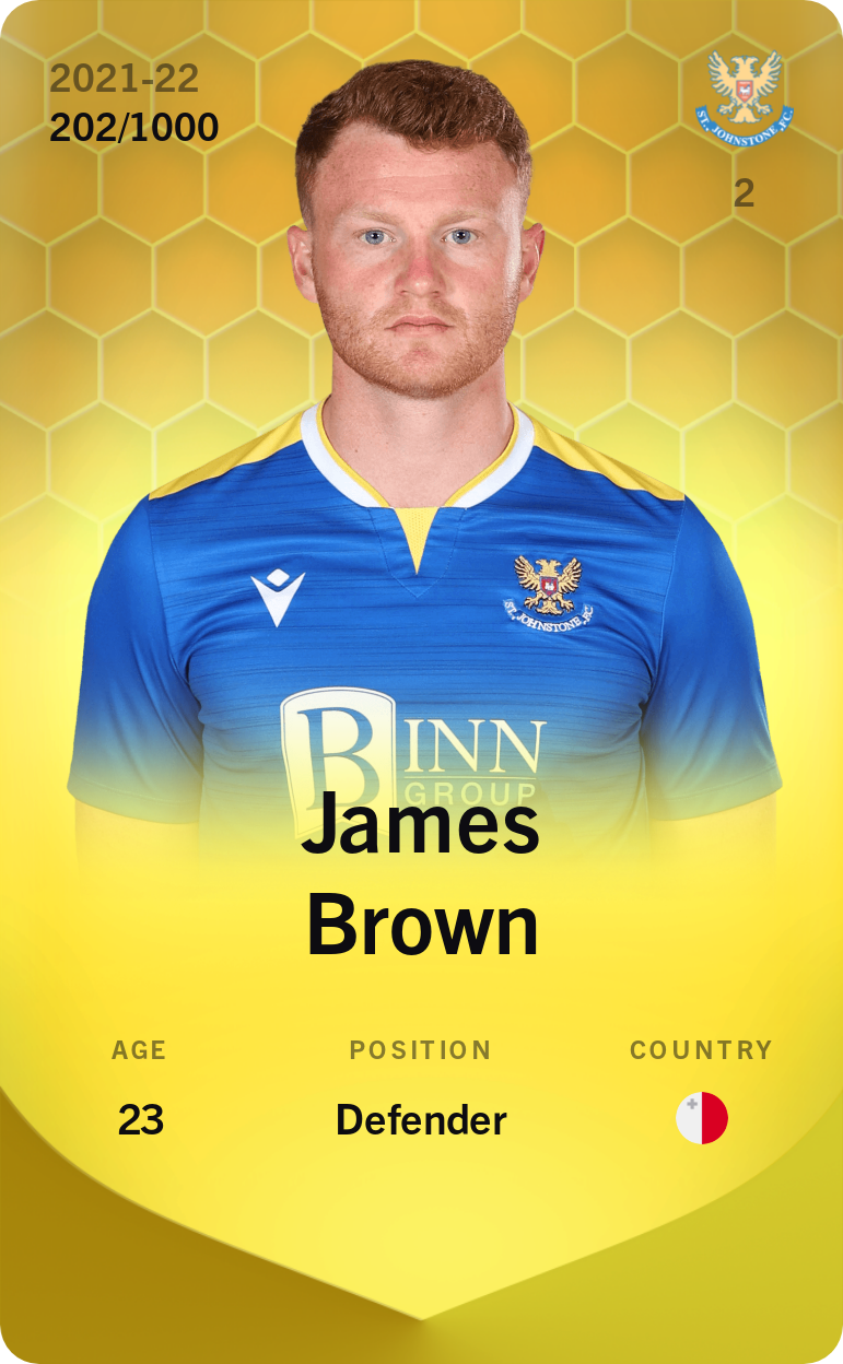 Sorare - Sorare Official - James Brown 2021-22 • Limited 202/1000 - NFT # 102032694173022908800701191546632434419128407876383564044865382680812899575781