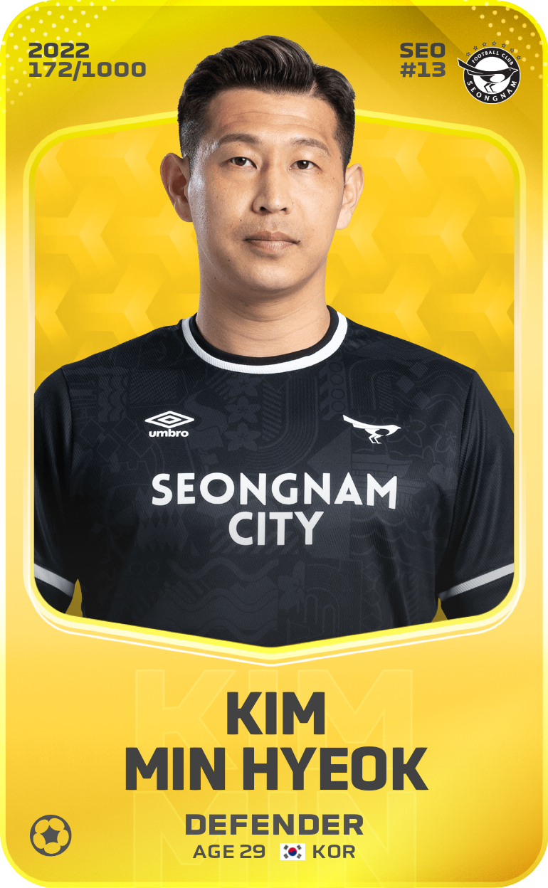 Kim Min Hyeok 2022-23 • Limited 172/1000
