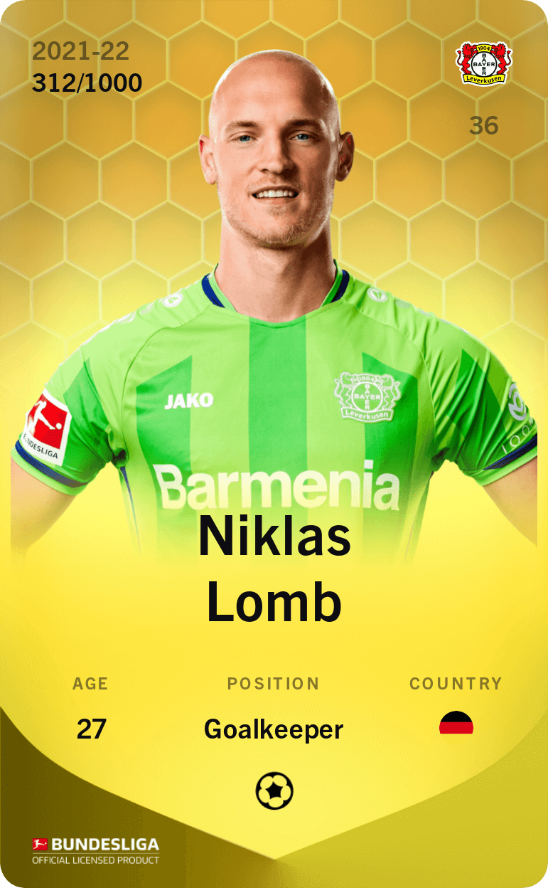 Niklas Lomb 2021-22 • Limited 312/1000