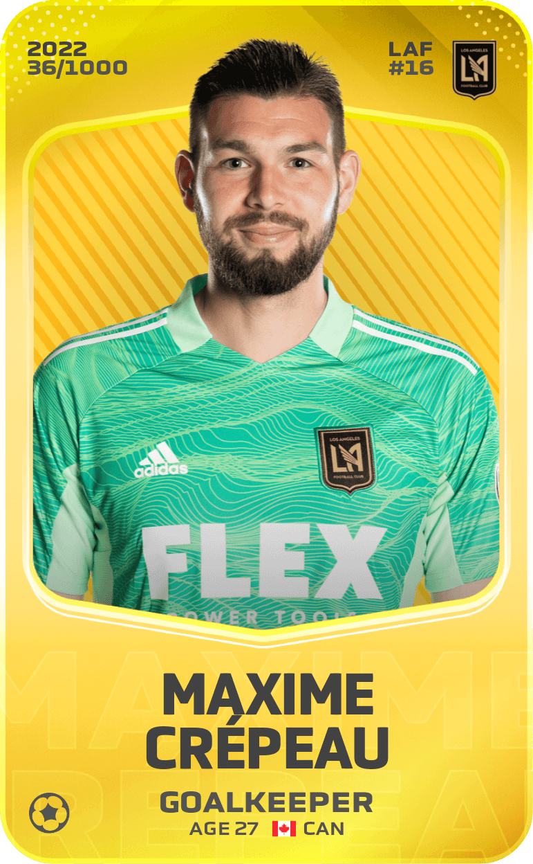 Maxime Crépeau 2022-23 • Limited 36/1000