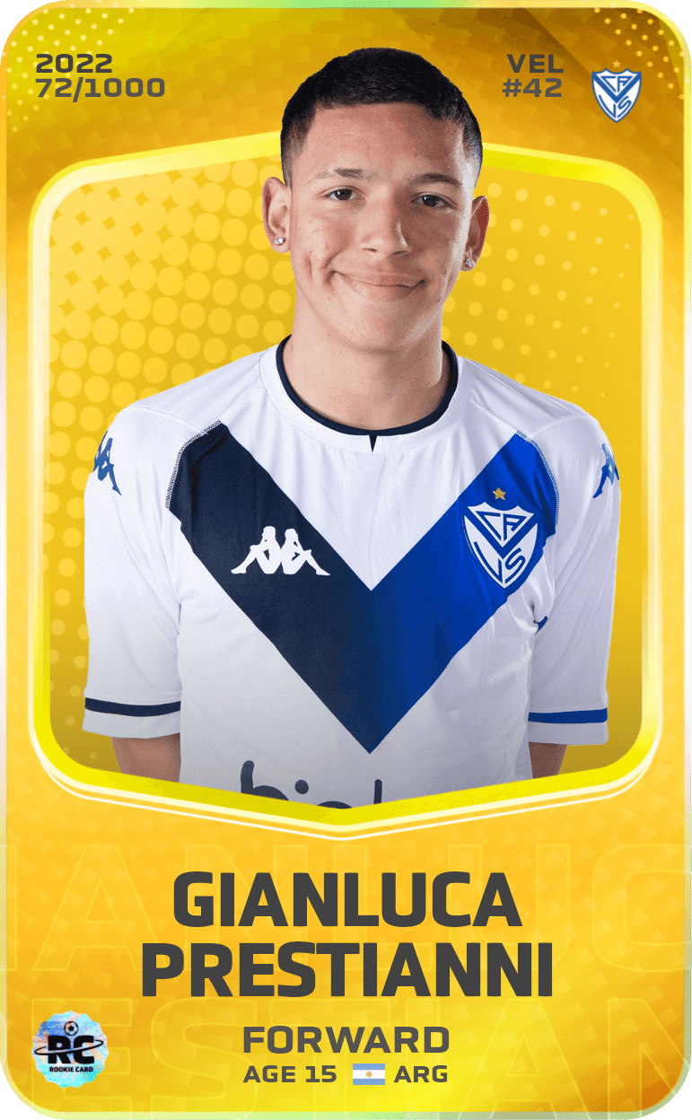Gianluca Prestianni 2022-23 • Limited 72/1000