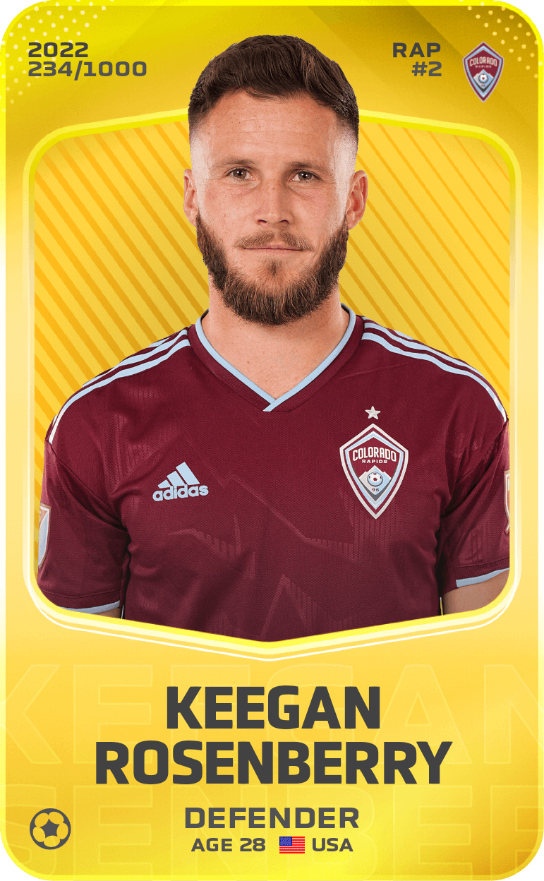 Keegan Rosenberry 2022-23 • Limited 234/1000