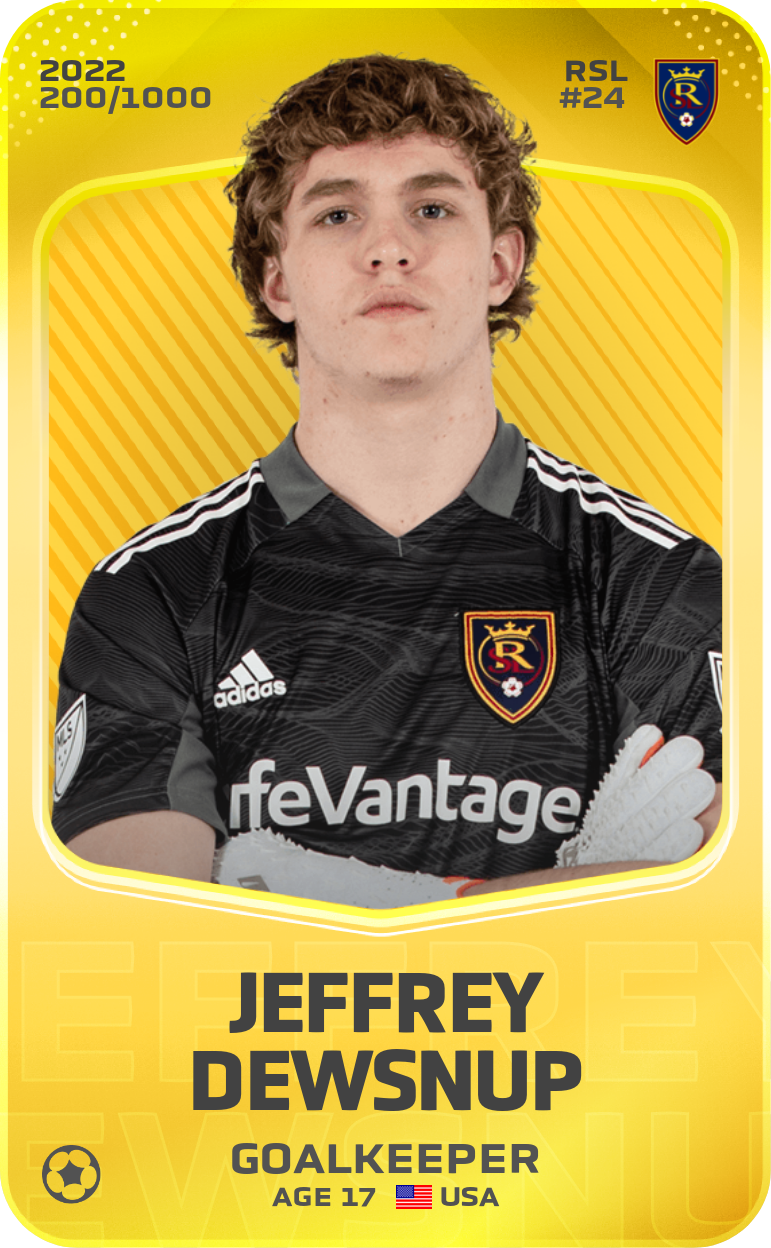 Sorare - Sorare Official - Jeffrey Dewsnup 2022-23 • Limited 200/1000 - NFT # 102705968770414193254229706224548203574629078849631321702385597003888063943741