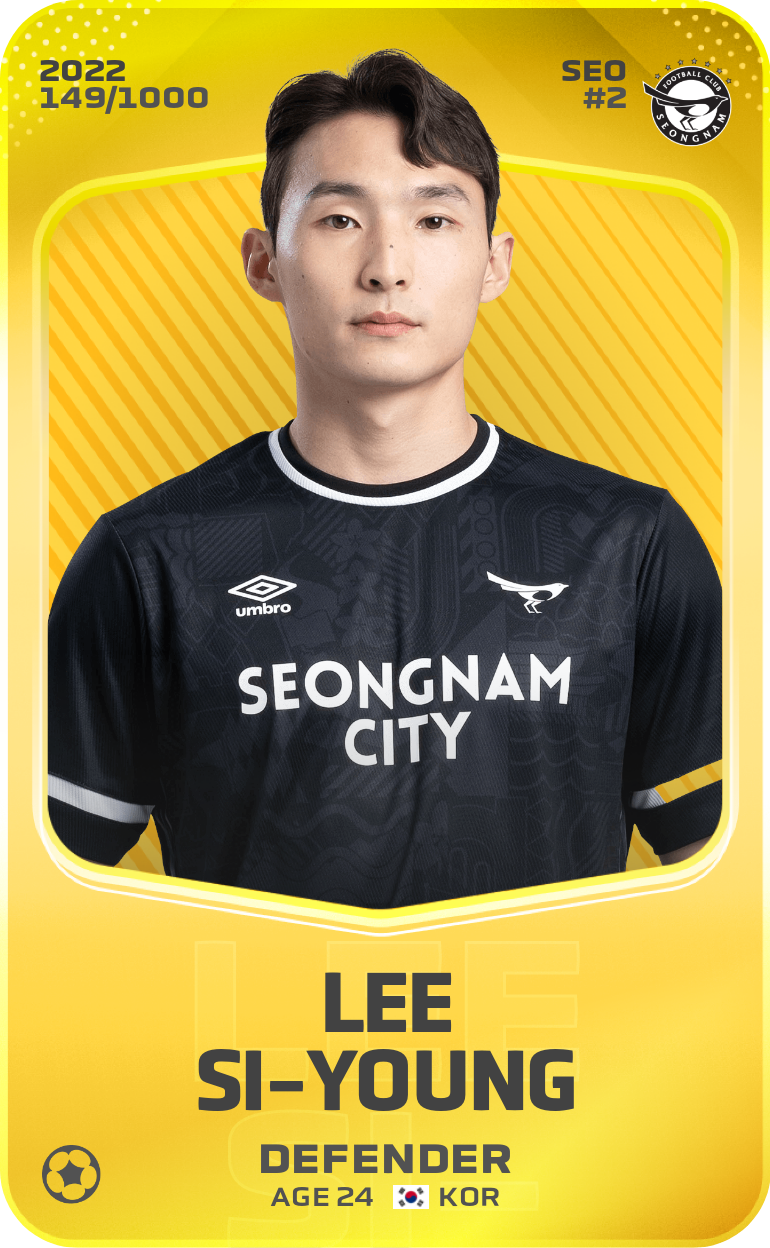 Sorare - Sorare Official - Lee Si-Young 2022-23 • Limited 149/1000 - NFT # 41400508934316553358851601002262220383958174063048394102449151932513835479203