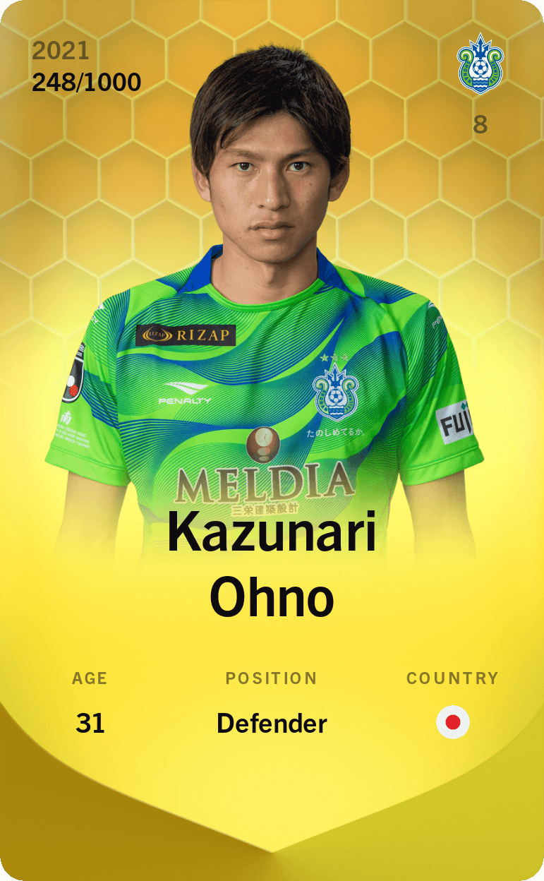 Kazunari Ohno 2021-22 • Limited 248/1000
