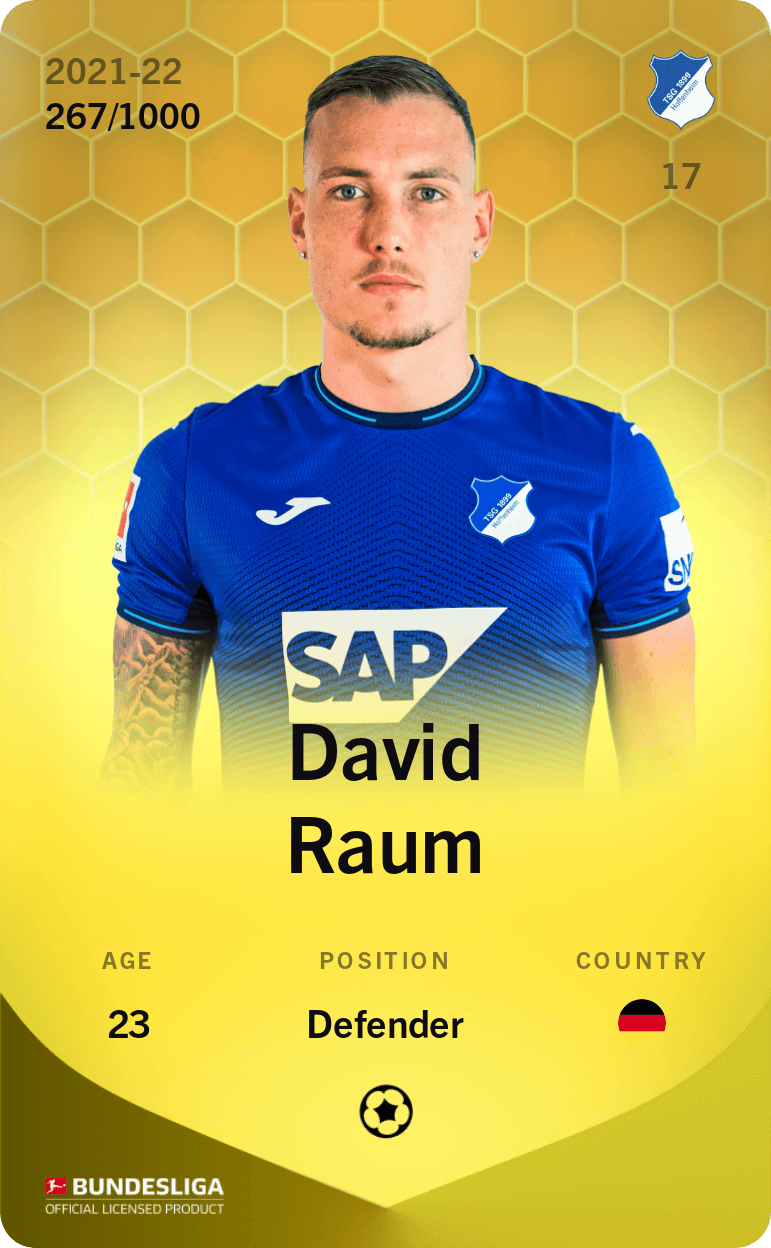 David Raum 2021-22 • Limited 267/1000