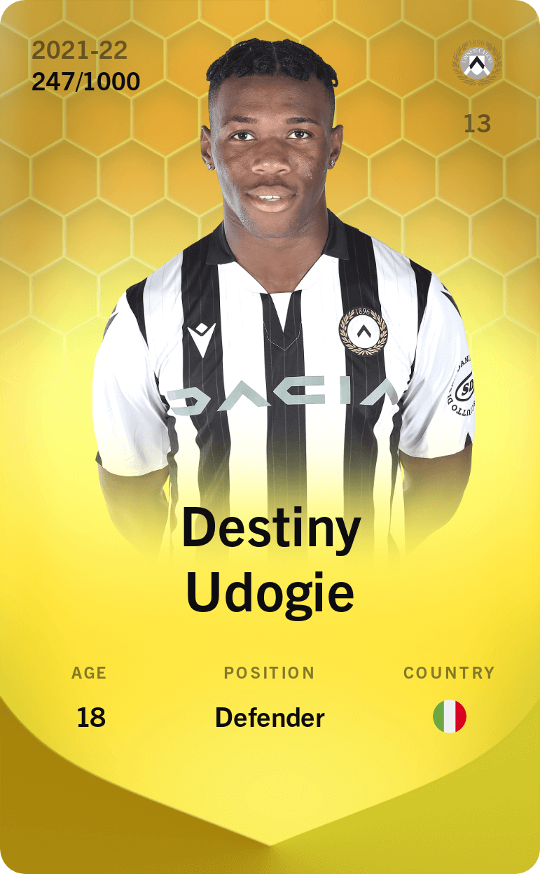 Destiny Udogie 2021-22 • Limited 247/1000
