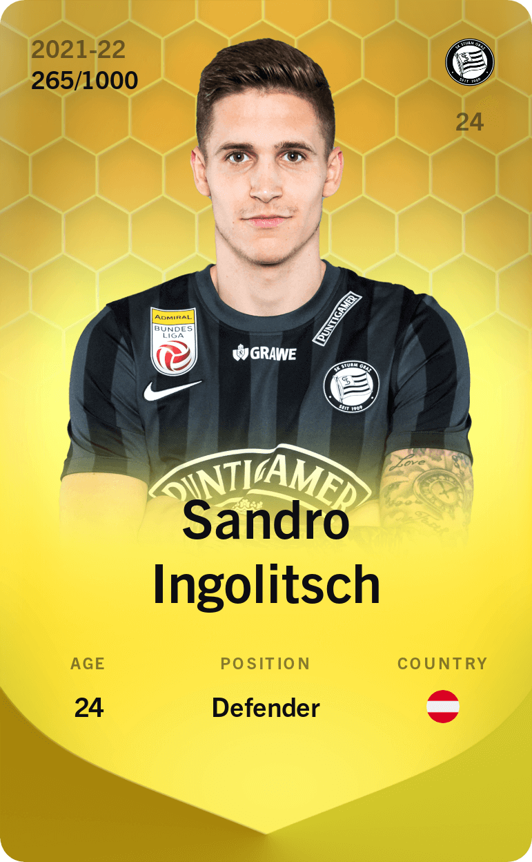 Sandro Ingolitsch 2021-22 • Limited 265/1000