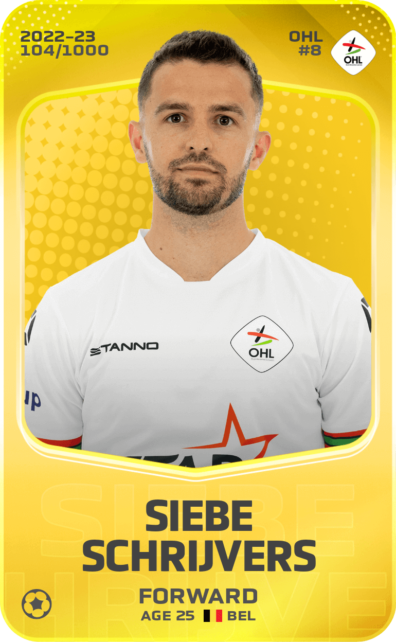 Siebe Schrijvers 2022-23 • Limited 104/1000