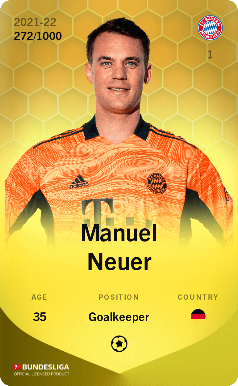 Manuel Neuer 2021-22 • Limited 272/1000