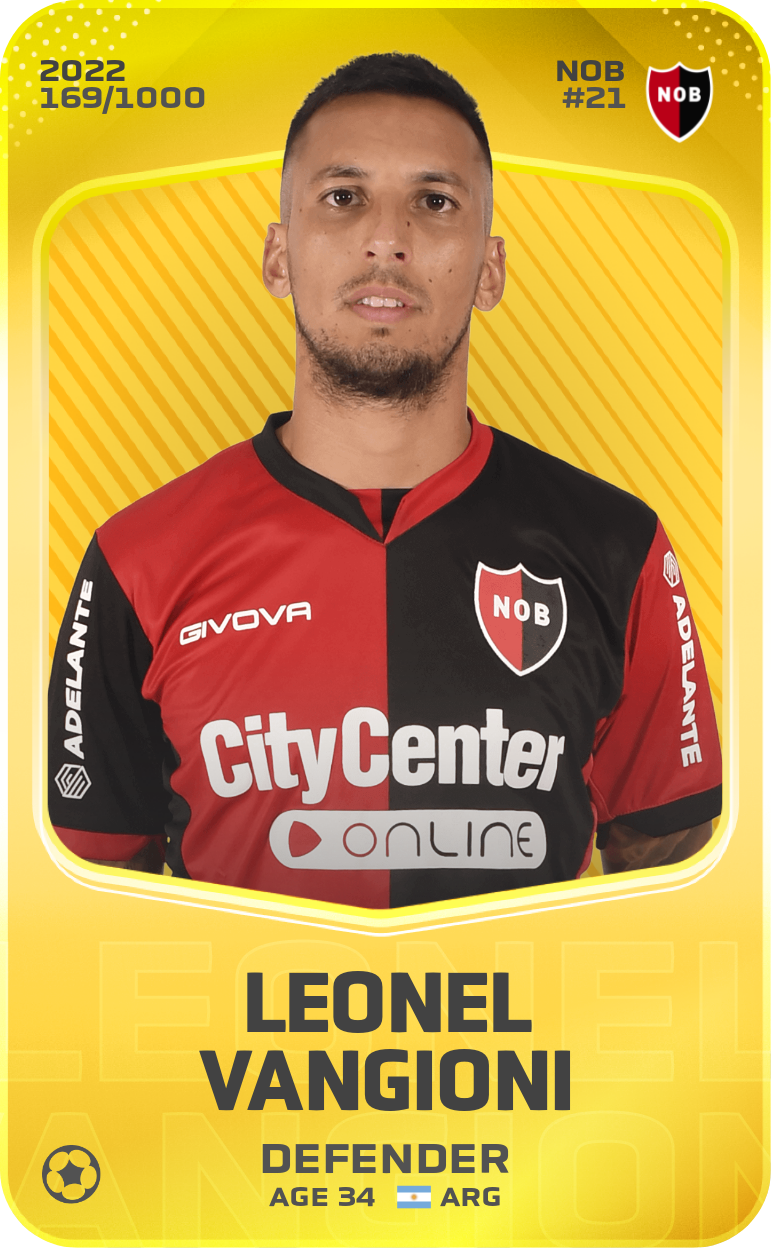 Sorare - Sorare Official - Leonel Vangioni 2022-23 • Limited 169/1000 - NFT # 67096144194649227766608324580744931004671459483004506303215076479407986245280