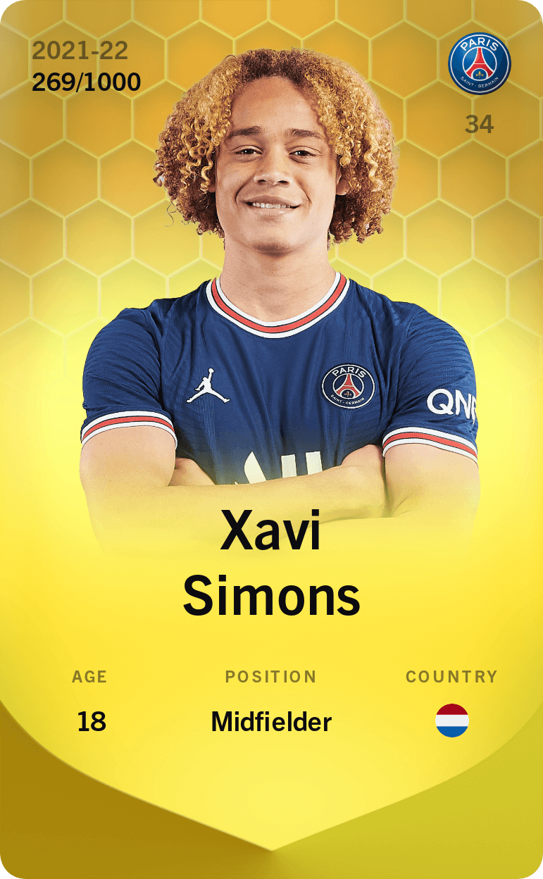 Xavi Simons 2021-22 • Limited 269/1000