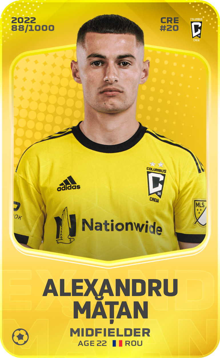 Sorare - Sorare Official - Alexandru Mățan 2022-23 • Limited 88/1000 - NFT # 16532002479818867620441162962978813683837329455388812452023473760677475990316