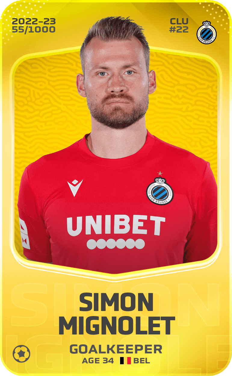 Simon Mignolet 2022-23 • Limited 55/1000
