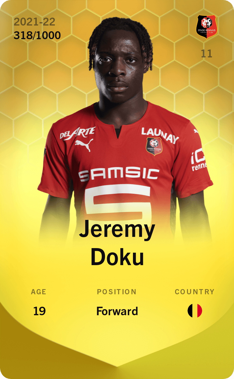 Jeremy Doku 2021-22 • Limited 318/1000