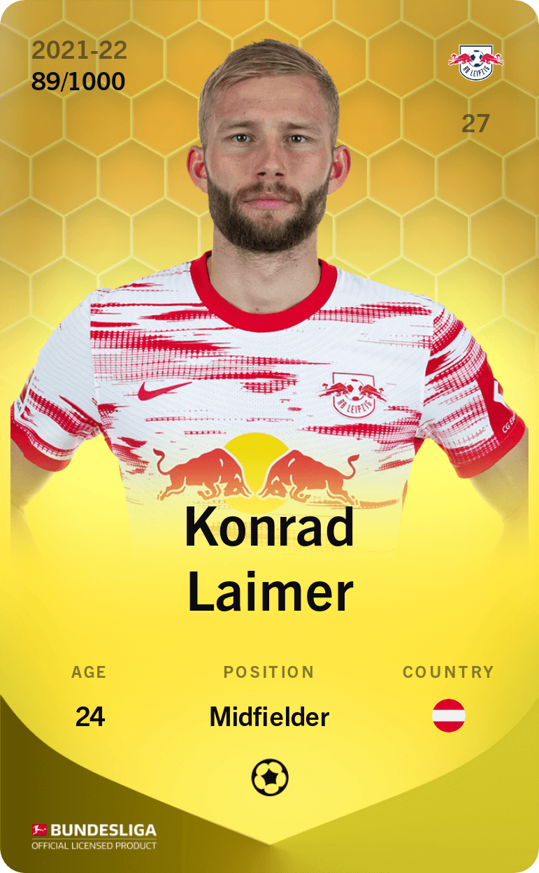 Konrad Laimer 2021-22 • Limited 89/1000
