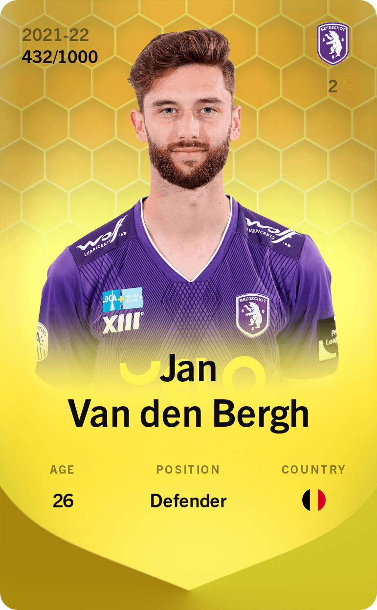 Jan Van den Bergh 2021-22 • Limited 432/1000