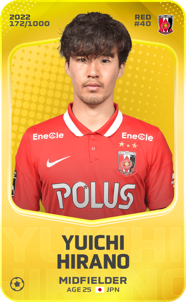 Sorare - Sorare Official - Yuichi Hirano 2022-23 • Limited 172/1000 - NFT # 27163667743039590968518497148108887746821414595339963966233706956491392387425