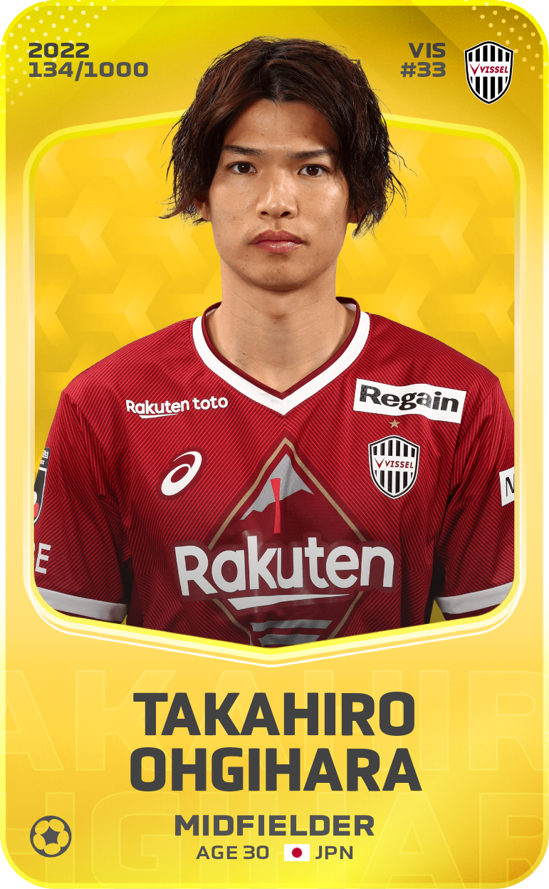 Sorare - Sorare Official - Takahiro Ohgihara 2022-23 • Limited 134/1000 - NFT # 96583479672423061948781149717937311602024349469076230785310125369816766652676