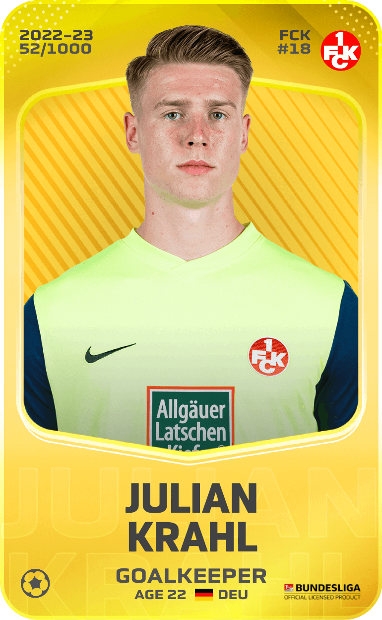 Julian Krahl 2022-23 • Limited 52/1000