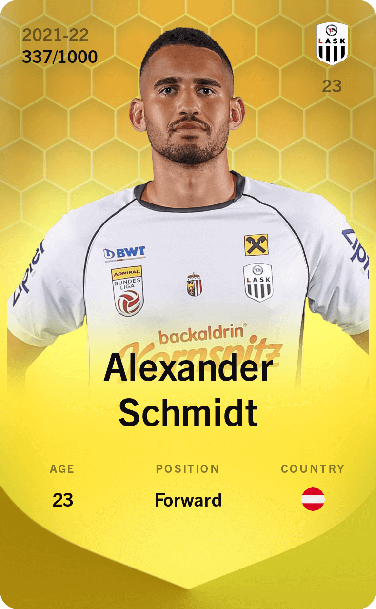 Alexander Schmidt 2021-22 • Limited 337/1000