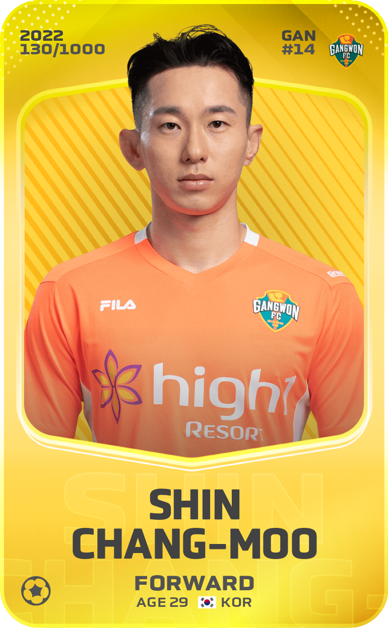 Sorare - Sorare Official - Shin Chang-Moo 2022-23 • Limited 130/1000 - NFT # 29397948893181273902230572340212629344777383326091540943372507275575036071435