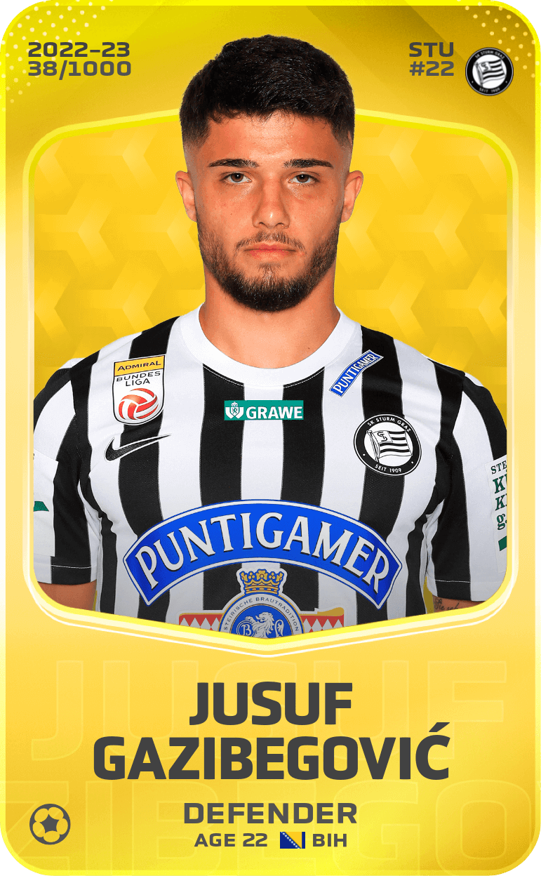 Jusuf Gazibegović 2022-23 • Limited 38/1000
