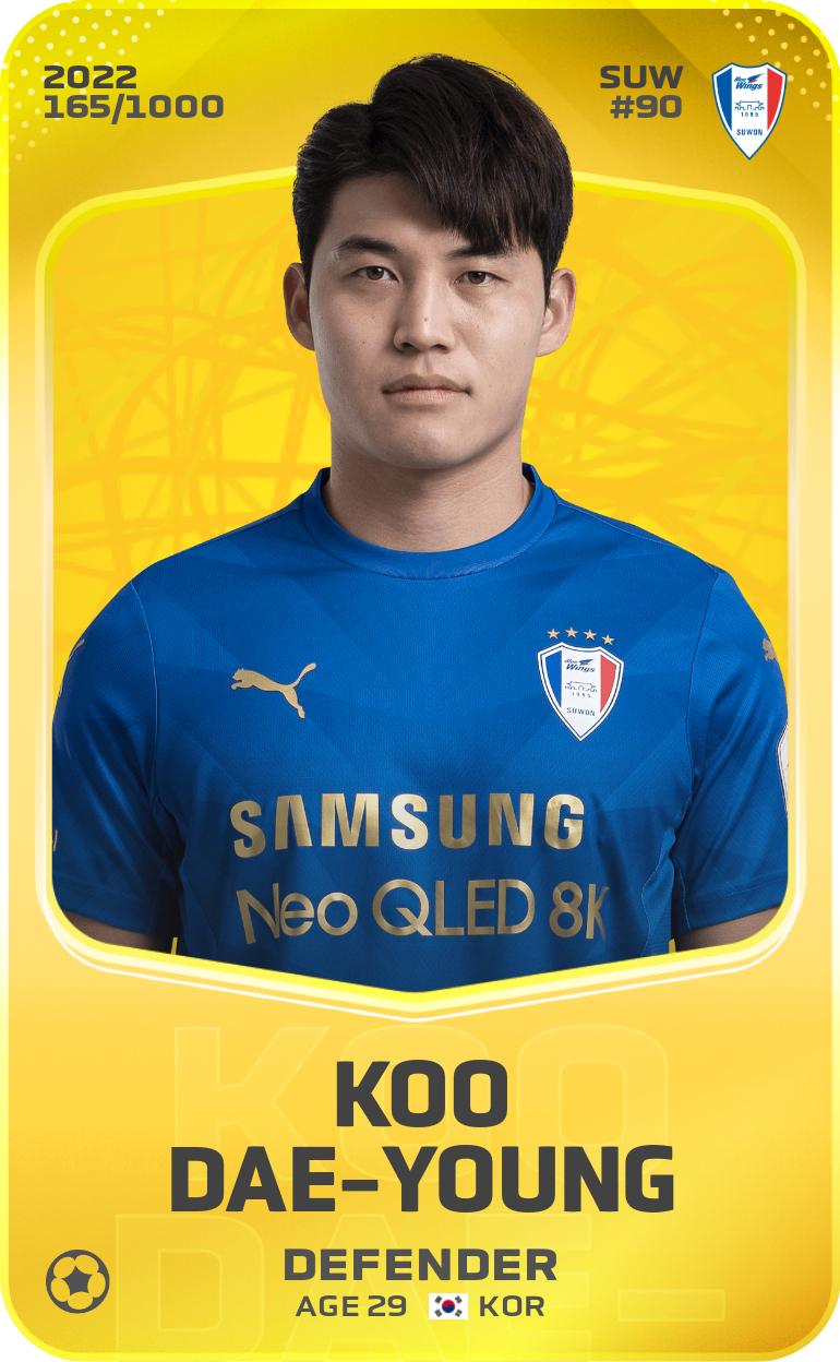 Sorare - Sorare Official - Koo Dae-Young 2022-23 • Limited 165/1000 - NFT # 42104563622262117188816820290285007102123562407643698574901205890755666692071