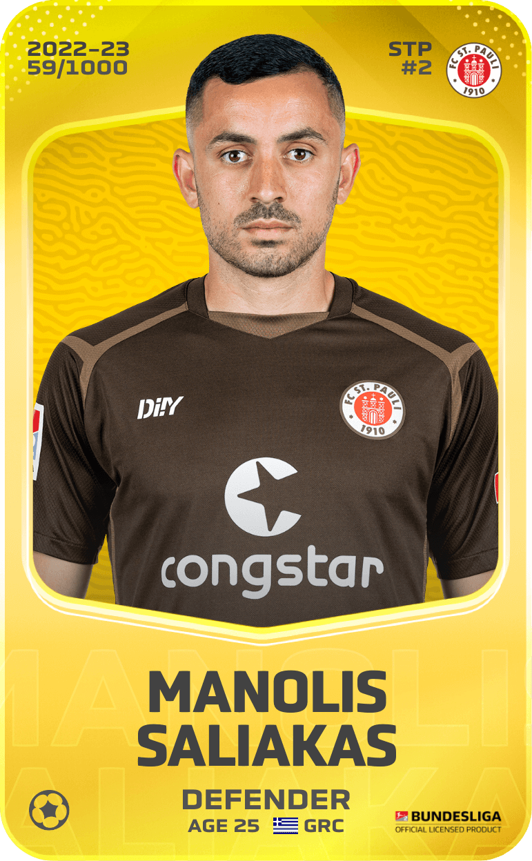 Manolis Saliakas 2022-23 • Limited 59/1000