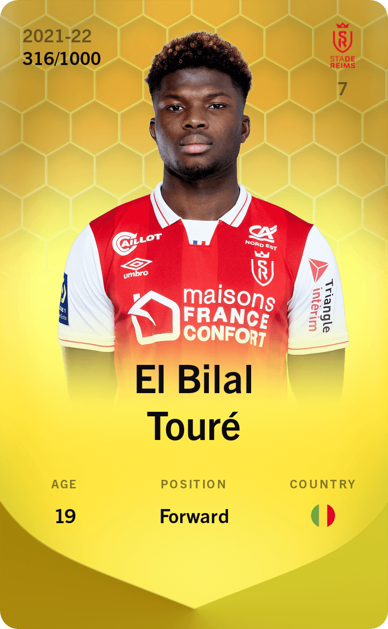 El Bilal Touré 2021-22 • Limited 316/1000