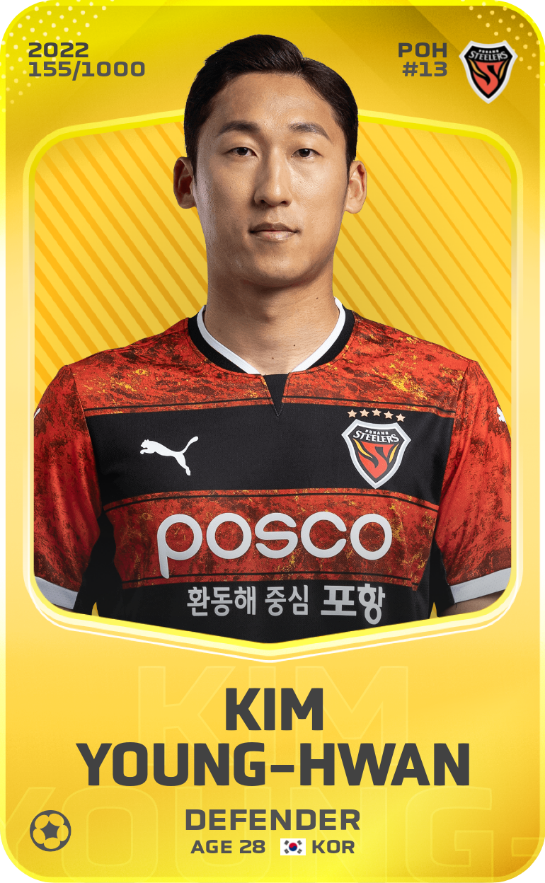 Sorare - Sorare Official - Kim Young-Hwan 2022-23 • Limited 155/1000 - NFT # 6571380331473449559653672017126695751227894009007486372098707579981874205144