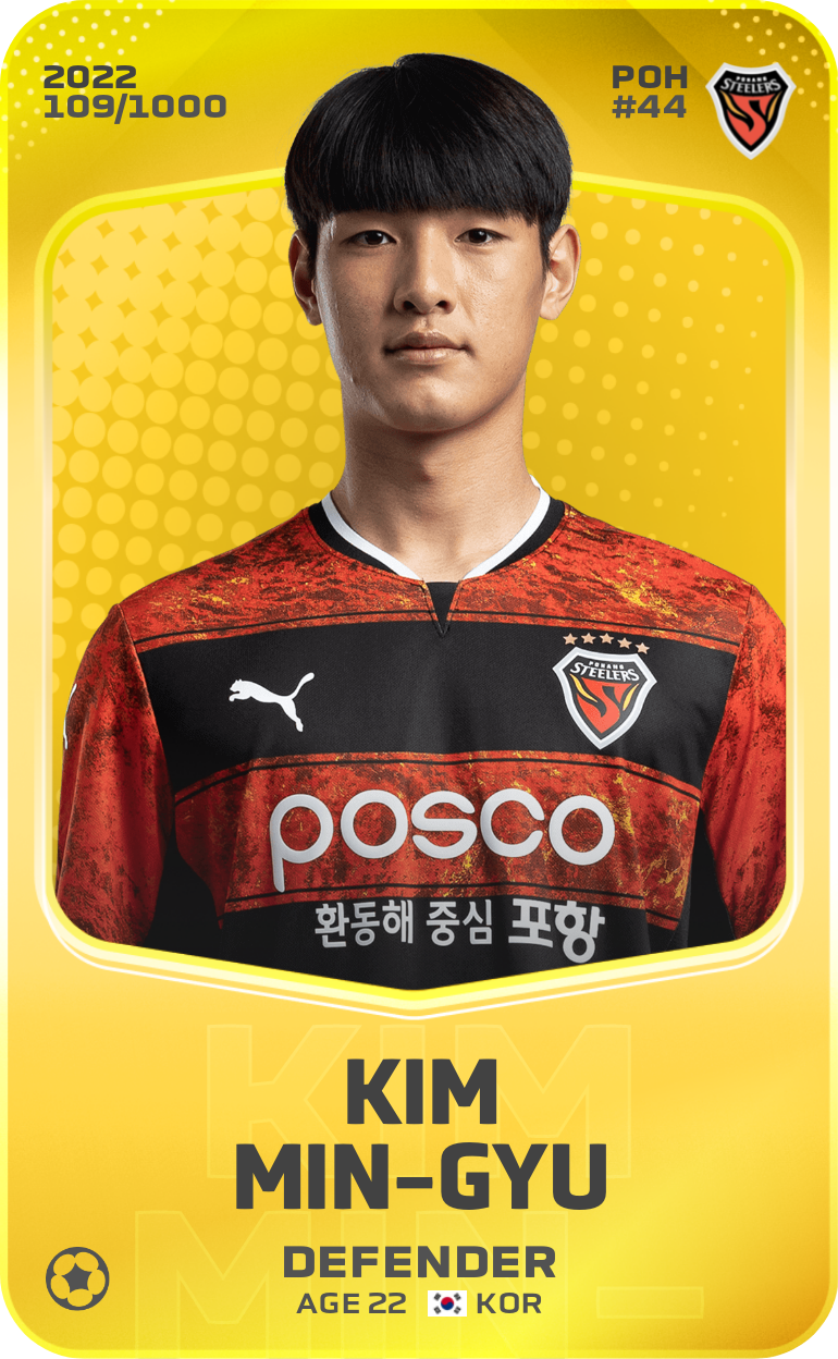 Sorare - Sorare Official - Kim Min-Gyu 2022-23 • Limited 109/1000 - NFT # 14525880420836335529021287285472799039852315379556573131824063521228794598307