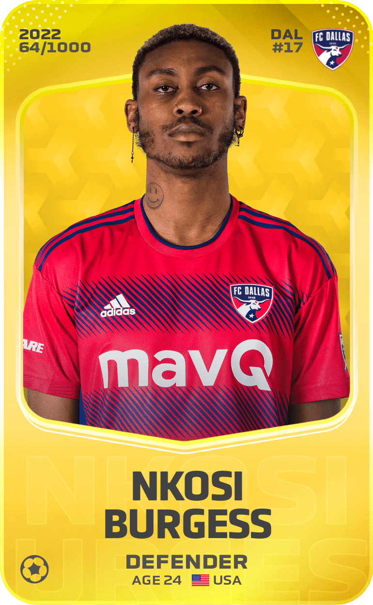 Nkosi Burgess 2022-23 • Limited 64/1000