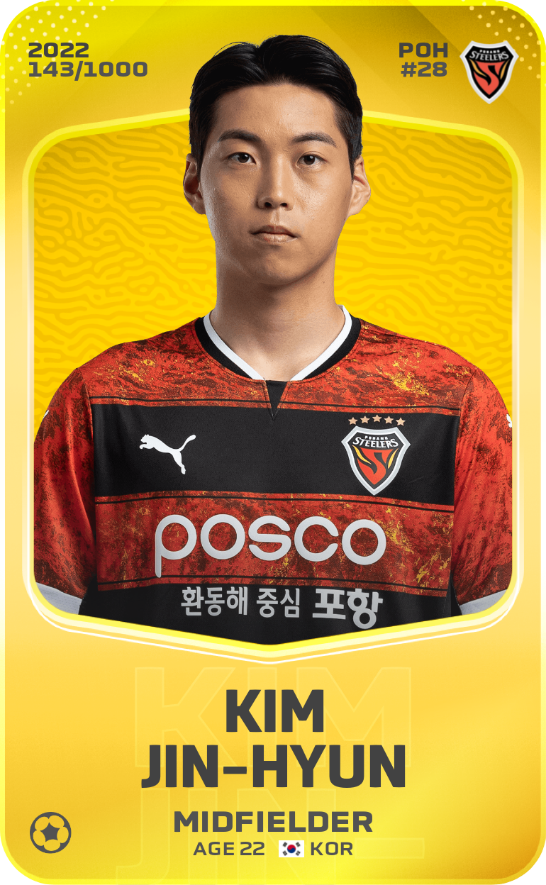 Sorare - Sorare Official - Kim Jin-Hyun 2022-23 • Limited 143/1000 - NFT # 107037398488348780827327884561178444769520653251652873648206566558298655364831