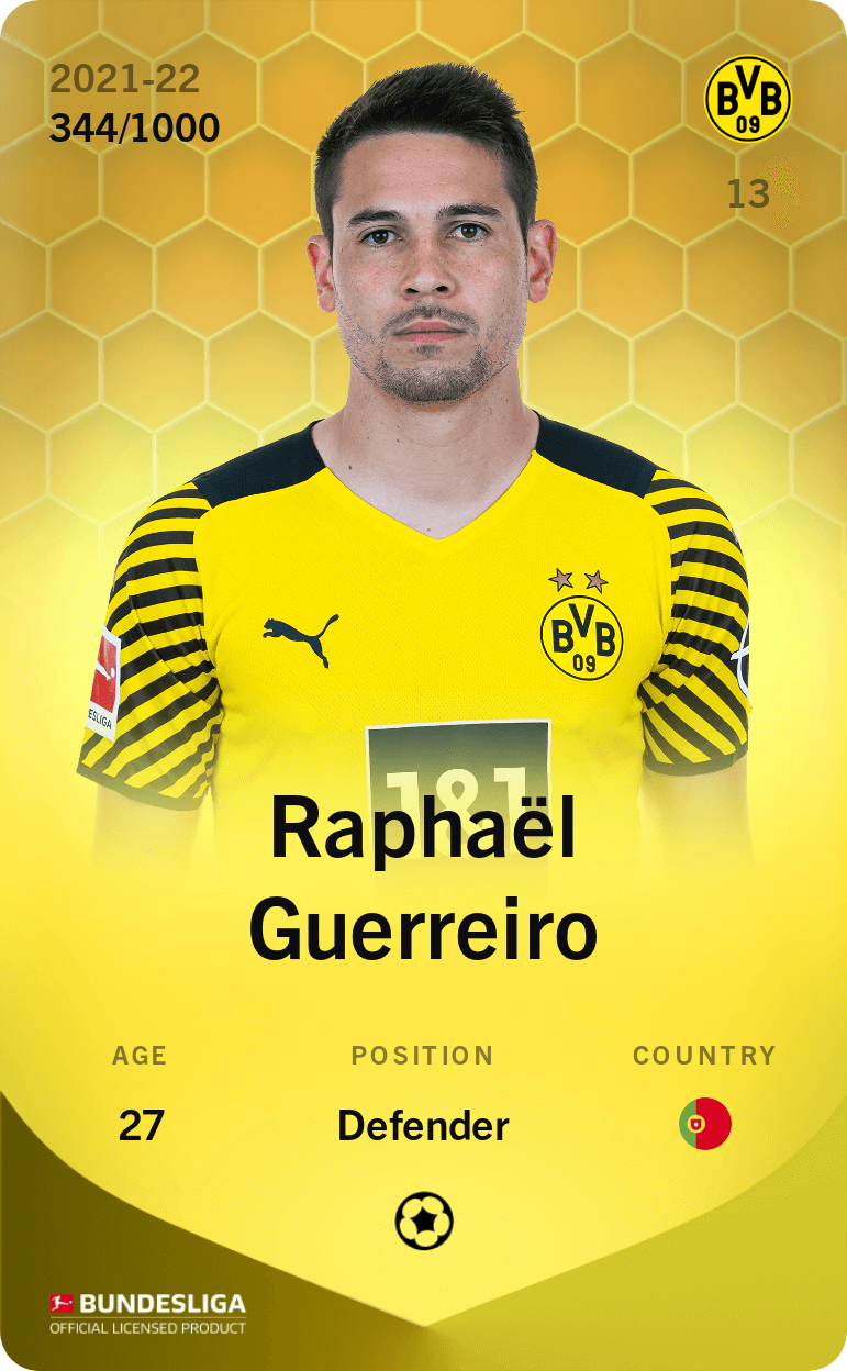Raphaël Guerreiro 2021-22 • Limited 344/1000