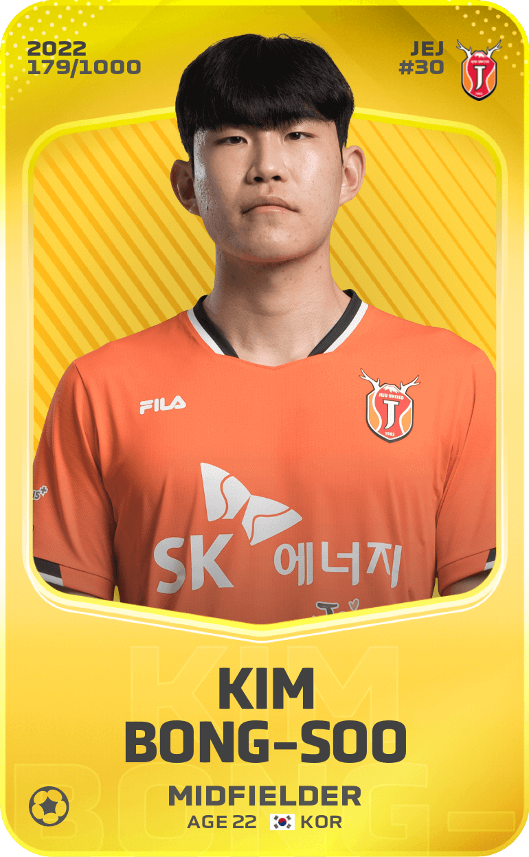 Kim Bong-Soo 2022-23 • Limited 179/1000