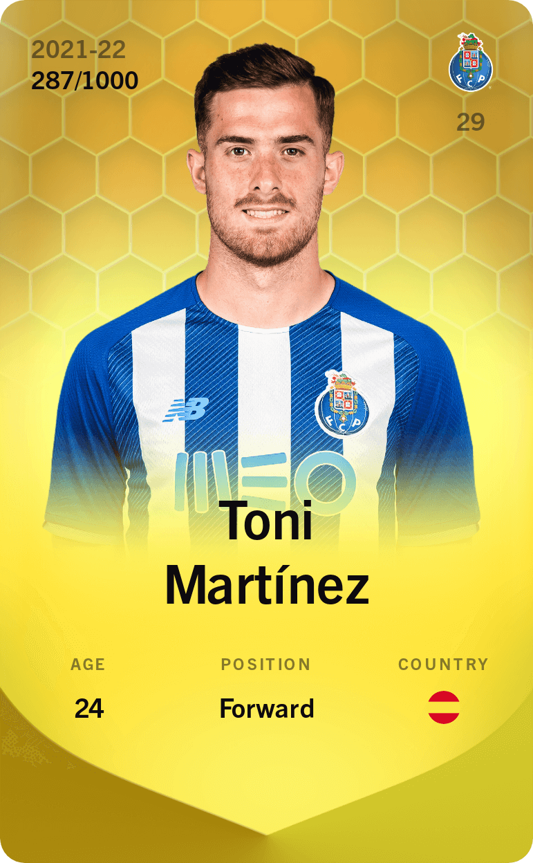 Toni Martínez 2021-22 • Limited 287/1000