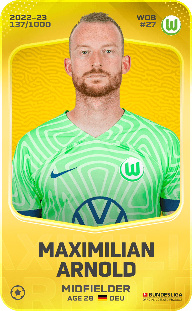 Maximilian Arnold 2022-23 • Limited 137/1000