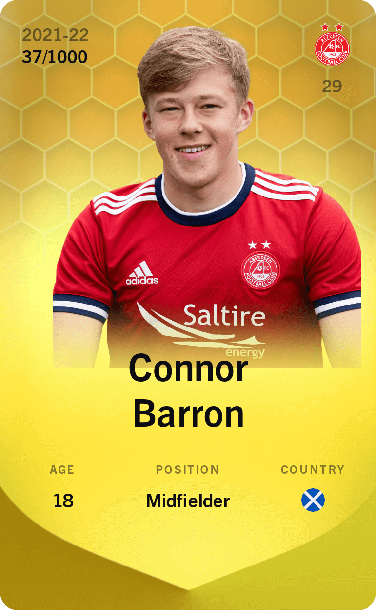 Connor Barron 2021-22 • Limited 37/1000