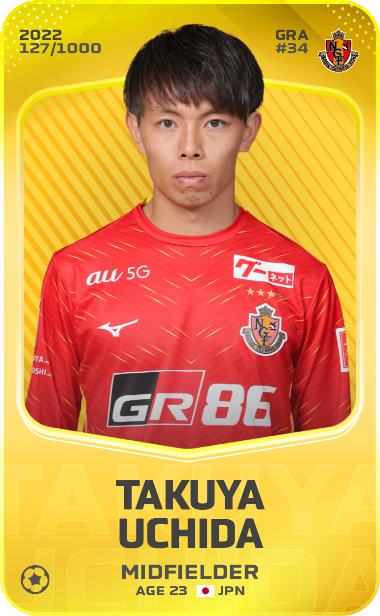 Sorare - Sorare Official - Takuya Uchida 2022-23 • Limited 127/1000 - NFT # 79028335928606694670944906512010212293707124299100006967713255782169099860244