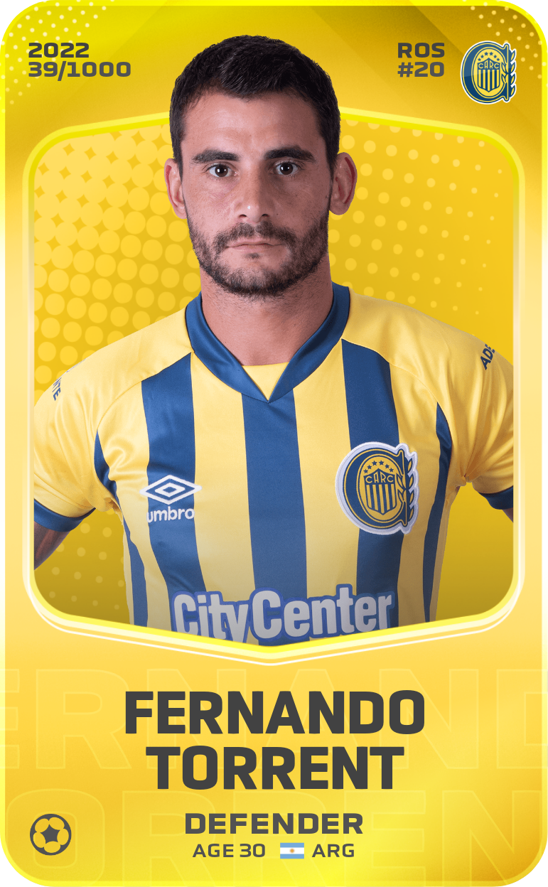 Sorare - Sorare Official - Fernando Torrent 2022-23 • Limited 39/1000 - NFT # 113263886679430031013859836277366897778185231420942643364237985650990104604743