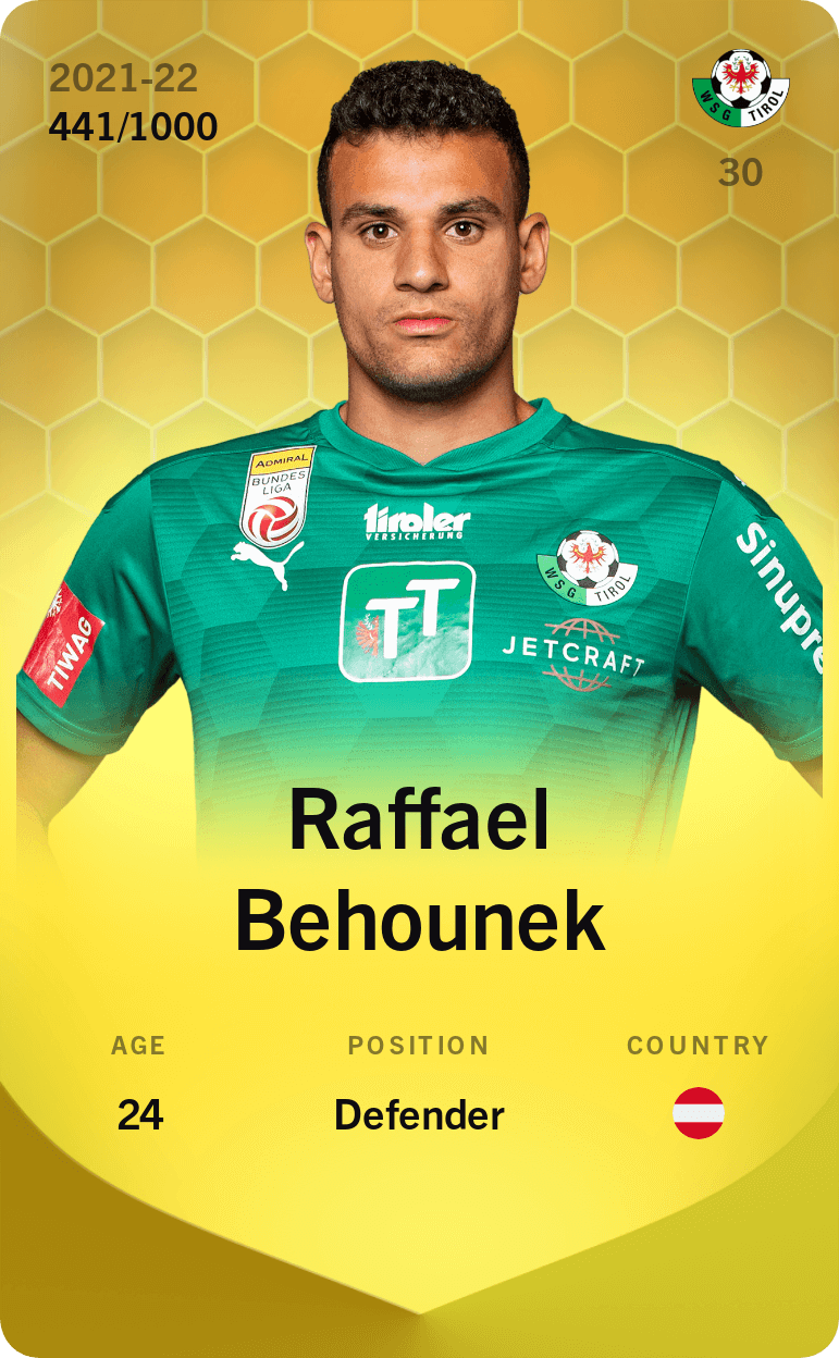 Raffael Behounek 2021-22 • Limited 441/1000