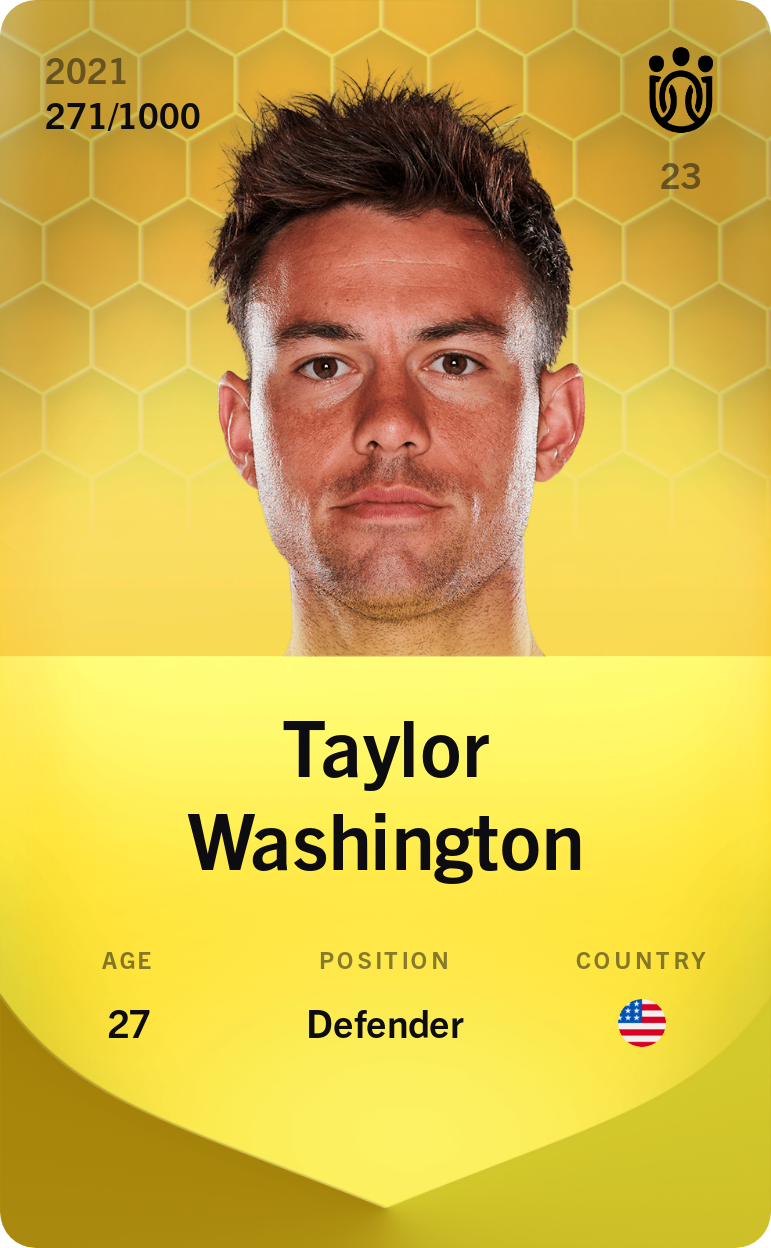 Sorare - Sorare Official - Taylor Washington 2021-22 • Limited 271/1000 - NFT # 90362809088000726888913637360280244400157566271219253317881905877115087360492